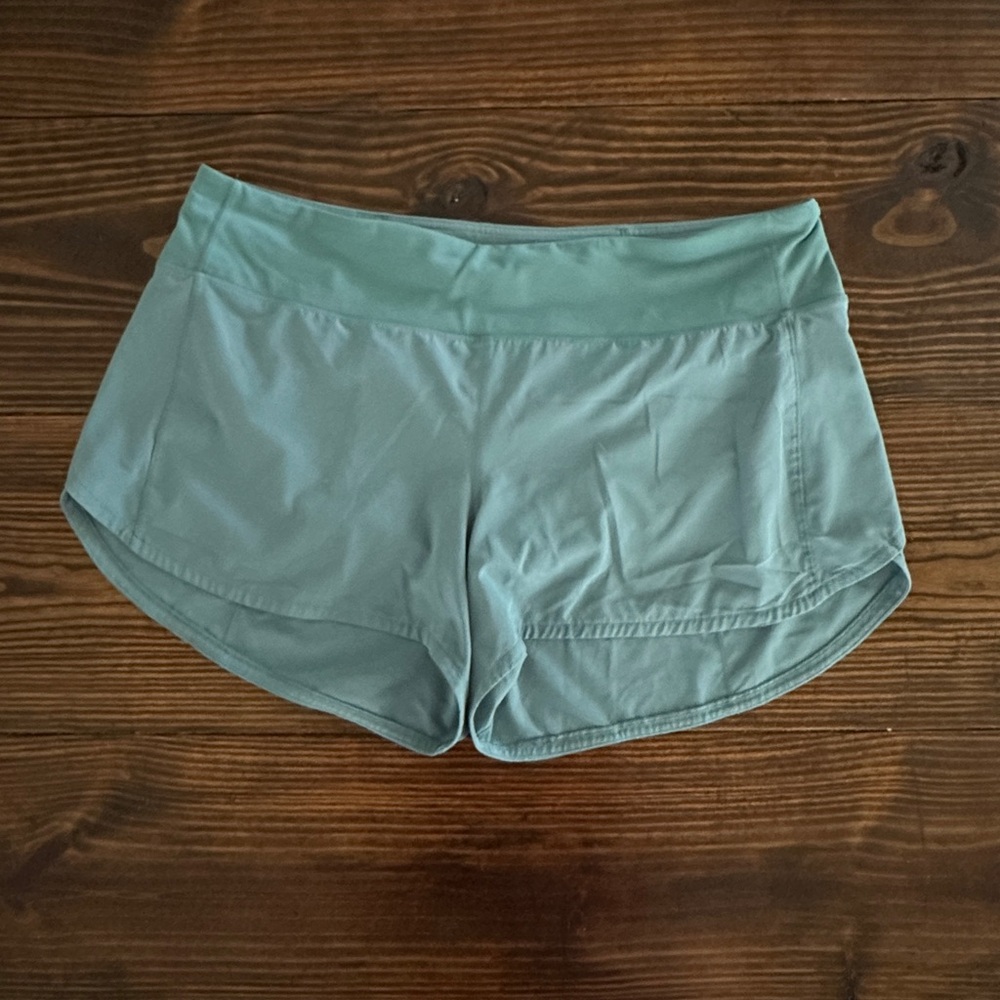 Lululemon Juniper Green Speed Up Lined Shorts 2.5” Inseam